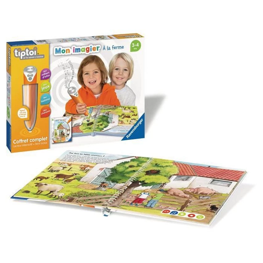 Coupon ❤️ Ravensburger Tiptoi® - Coffret Complet Lecteur Interactif + Livre Imagier A La Ferme 😍 5 Coupon ❤️ Ravensburger Tiptoi® - Coffret Complet Lecteur Interactif + Livre Imagier A La Ferme 😍 – Image 3