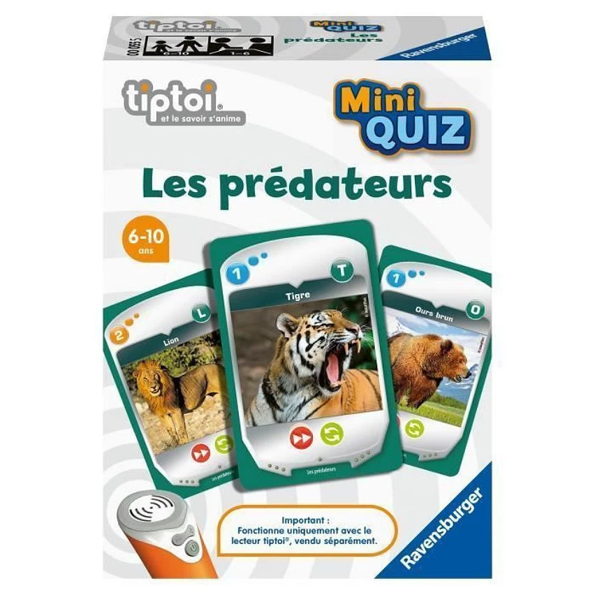 Le moins cher ✔️ Ravensburger Tiptoi® - Mini Quiz - Les Prédateurs 🧨 4 Le moins cher ✔️ Ravensburger Tiptoi® - Mini Quiz - Les Prédateurs 🧨 – Image 2