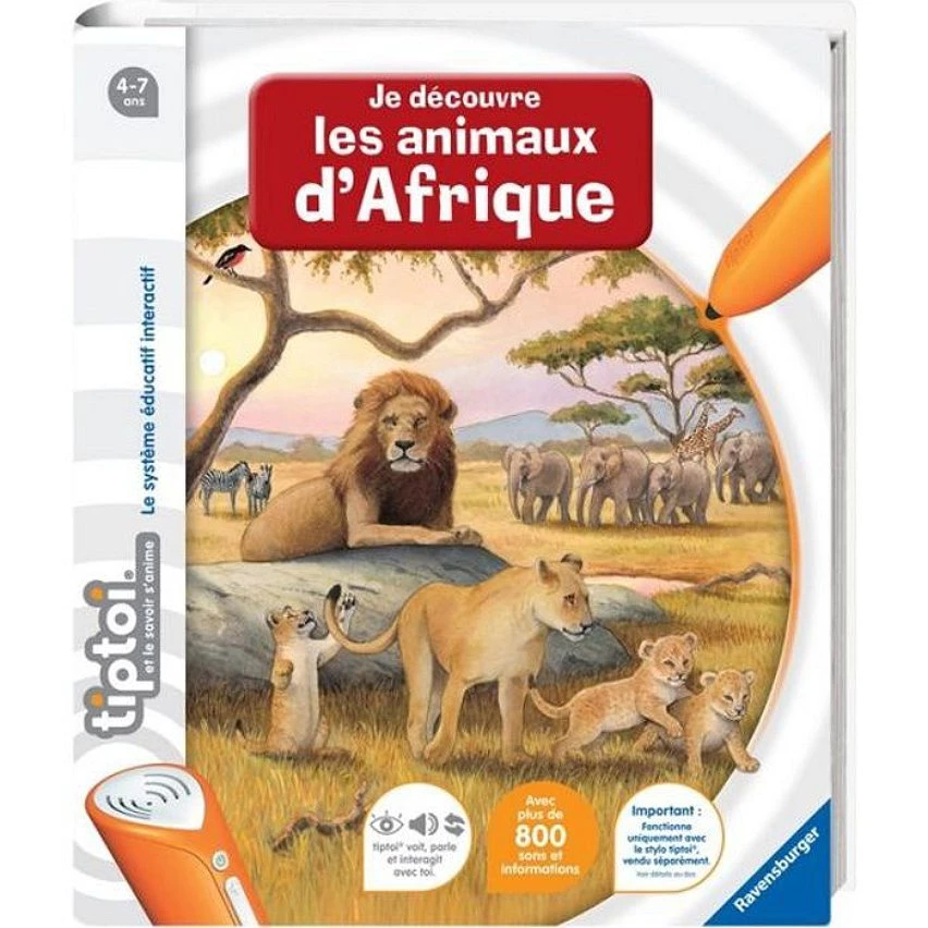 Remise 😍 Ravensburger Tiptoi® - Je Découvre Les Animaux D'afrique - Www 🛒 3 Remise 😍 Ravensburger Tiptoi® - Je Découvre Les Animaux D'afrique - Www 🛒