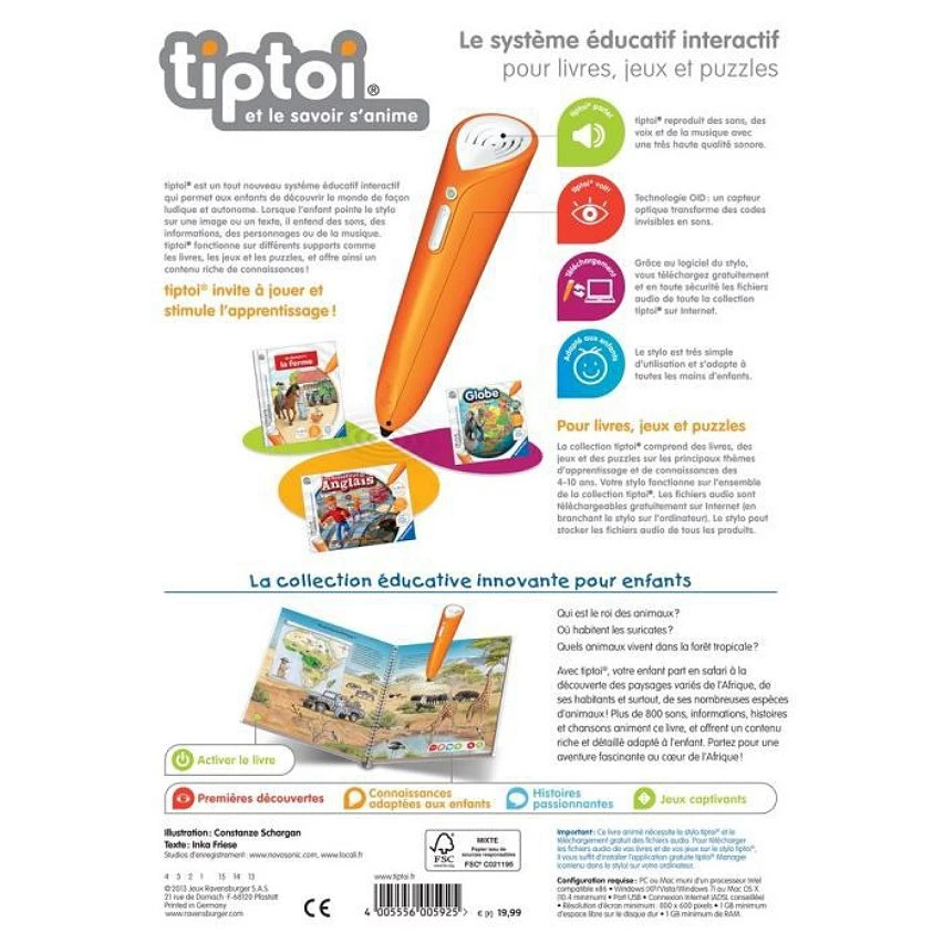 Remise 😍 Ravensburger Tiptoi® - Je Découvre Les Animaux D'afrique - Www 🛒 4 Remise 😍 Ravensburger Tiptoi® - Je Découvre Les Animaux D'afrique - Www 🛒 – Image 2