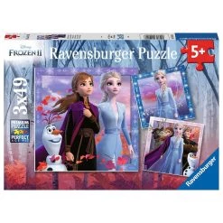 Sortie ✔️ Ravensburger Puzzles 3X49 P - Le Voyage Commence / Disney La Reine Des Neiges 2 - Dfz2: Disney Frozen 2 🎁 -Ravensburger Soldes Boutique 4005556050116 2
