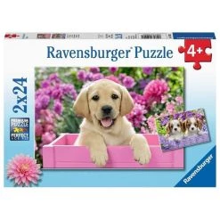 Bon marché ⌛ Ravensburger Puzzles 2x24 p - amis tout doux 🎉 -Ravensburger Soldes Boutique 4005556050291 4