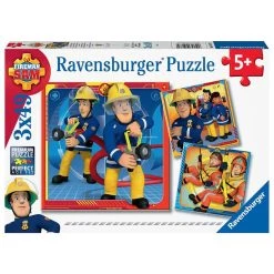 Bon marché 🎉 Ravensburger Puzzles 3x49 pieces Notre héros sam le pompier 😀
