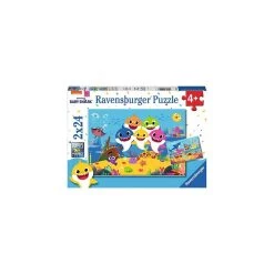De gros 🔥 Puzzle enfant Ravensburger 2 x 24 pièces Baby Shark et sa famille 🔔