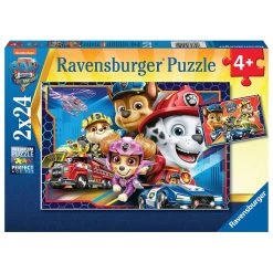 Grosses soldes 👍 Ravensburger Puzzles 2X24 P - Toujours Prêts ! / Pat'patrouille, Le Film - Paw: Paw Patrol Movie 🛒