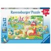 Vente flash 🔔 Ravensburger Mes Dinos Préférés 2X12p 🔔 -Ravensburger Soldes Boutique 4005556052462 1
