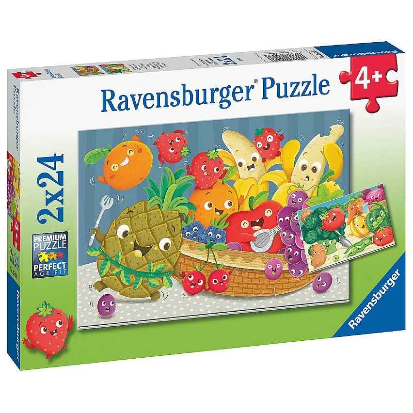 Coupon 👏 Ravensburger Puzzles 2X24 P - Les Petits Fruits Et Légumes 🔥 3 Coupon 👏 Ravensburger Puzzles 2X24 P - Les Petits Fruits Et Légumes 🔥