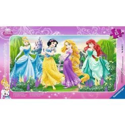Coupon ✔️ Ravensburger Puzzle cadre 15 pièces - La promenade des princesses / Disney Princesses 🛒