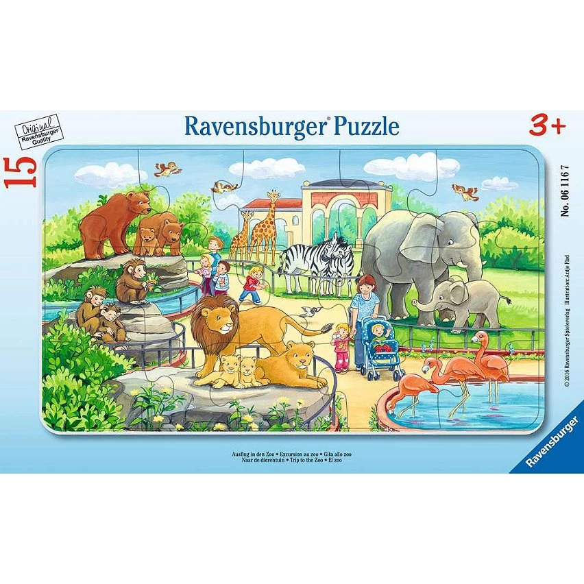 Le moins cher 🌟 Ravensburger Puzzle cadre 15 pièces - Excursion au Zoo ⌛ 3 Le moins cher 🌟 Ravensburger Puzzle cadre 15 pièces - Excursion au Zoo ⌛