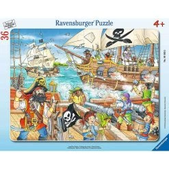 Coupon 🔥 Ravensburger Puzzle cadre 30-48 pièces - L'attaque des pirates 💯