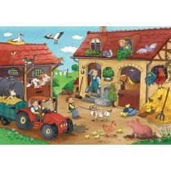 Meilleure vente 👏 Ravensburger Puzzles 2x12 p le travail à la ferme 🥰 -Ravensburger Soldes Boutique 4005556075607 2