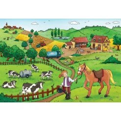 Meilleure vente 👏 Ravensburger Puzzles 2x12 p le travail à la ferme 🥰 -Ravensburger Soldes Boutique 4005556075607 3