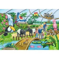 Promo 🔔 Puzzles 2 x 24 pièces Ravensburger Bienvenue au zoo 😉 -Ravensburger Soldes Boutique 4005556078066 3