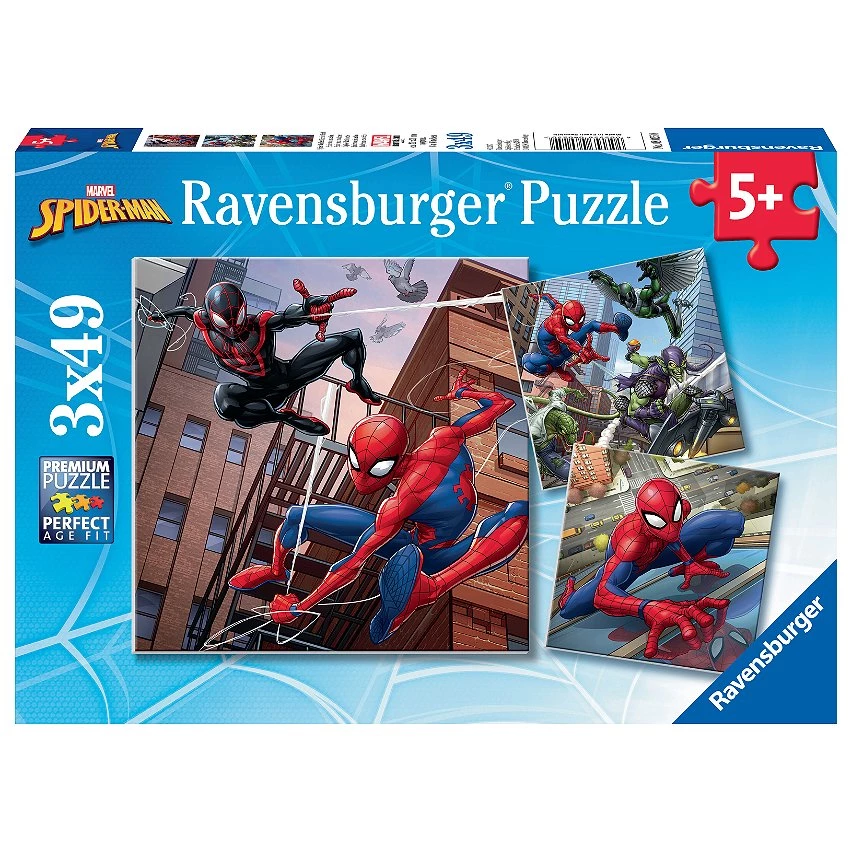 Remise ❤️ Ravensburger Puzzles 3X49 P - Spider-Man En Action - Spiderman 🥰 4 Remise ❤️ Ravensburger Puzzles 3X49 P - Spider-Man En Action - Spiderman 🥰 – Image 2