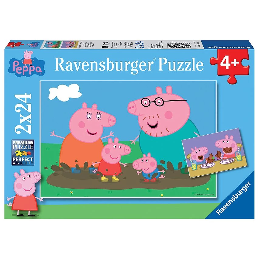 Bon marché 😀 Ravensburger Puzzles 2X24 P - La Vie De Famille / Peppa Pig - Pp: Peppa Pig 🔥 3 Bon marché 😀 Ravensburger Puzzles 2X24 P - La Vie De Famille / Peppa Pig - Pp: Peppa Pig 🔥