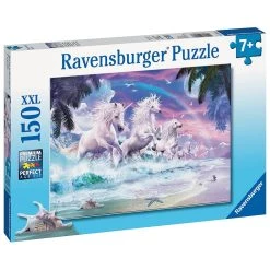 Vente flash 🌟 Puzzle 150 pièces XXL Ravensburger Licornes sur la plage 🌟