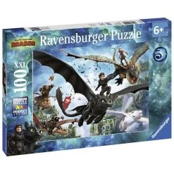 Sortie 😍 Ravensburger Puzzle 100 p XXL - Le monde caché Dragons 3 🔥 -Ravensburger Soldes Boutique 4005556109555 2