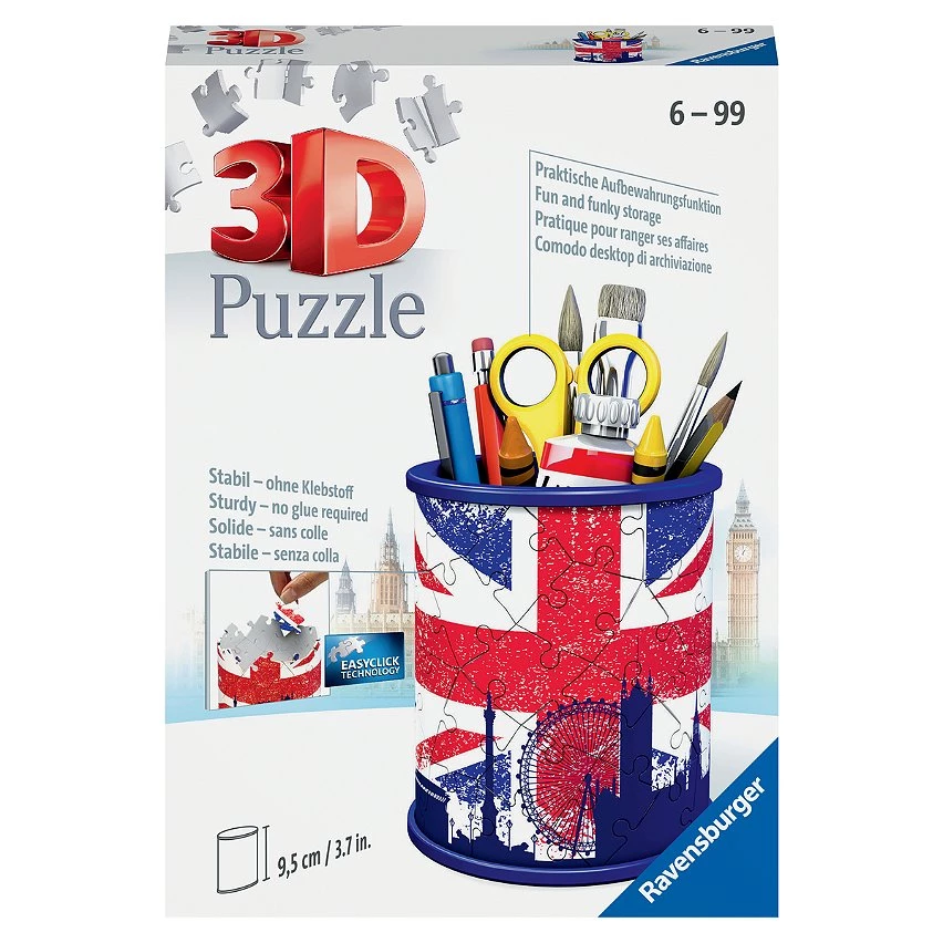 Tout neuf 🎁 Ravensburger Puzzle 3D Pot à crayons - Union Jack 😉 4 Tout neuf 🎁 Ravensburger Puzzle 3D Pot à crayons - Union Jack 😉 – Image 2
