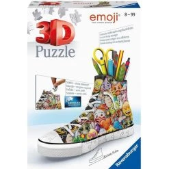 Meilleure affaire 🔔 Puzzle 3D 👟 Sneaker - emoji - Ravensburger - Puzzle 3D enfant - sans colle - Pot a crayons 108 pieces - Des 8 ans 🌟
