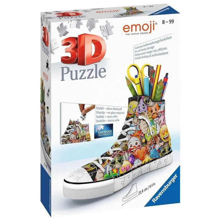 Meilleure affaire 🔔 Puzzle 3D 👟 Sneaker - emoji - Ravensburger - Puzzle 3D enfant - sans colle - Pot a crayons 108 pieces - Des 8 ans 🌟 4 Meilleure affaire 🔔 Puzzle 3D 👟 Sneaker - emoji - Ravensburger - Puzzle 3D enfant - sans colle - Pot a crayons 108 pieces - Des 8 ans 🌟 – Image 2