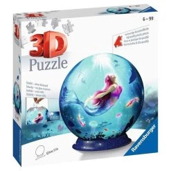 Grosses soldes 💯 Ravensburger Puzzle 3D Ball 72 pieces - Les sirenes 🛒