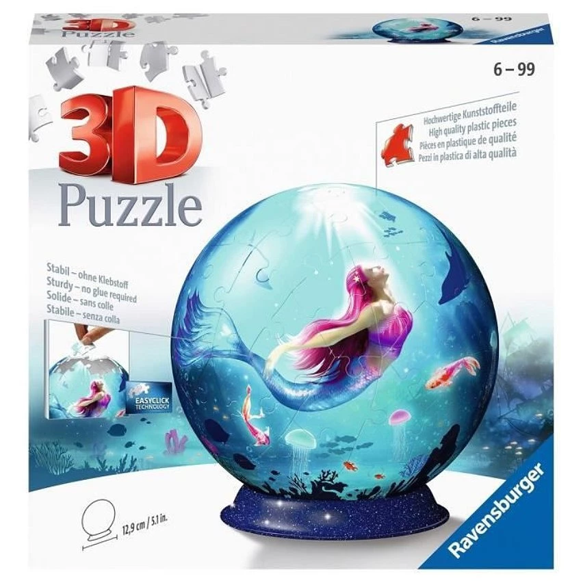 Grosses soldes 💯 Ravensburger Puzzle 3D Ball 72 pieces - Les sirenes 🛒 6 Grosses soldes 💯 Ravensburger Puzzle 3D Ball 72 pieces - Les sirenes 🛒 – Image 4