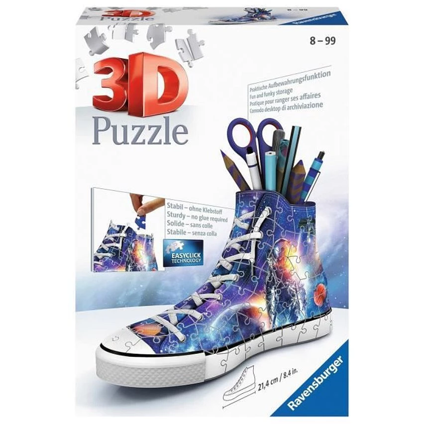 De gros 🛒 Puzzle 3D 👟 Sneaker - Les astronautes - Ravensburger - Puzzle 3D enfant - sans colle - Pot a crayons 108 pieces - Des 8 ans 👏 6 De gros 🛒 Puzzle 3D 👟 Sneaker - Les astronautes - Ravensburger - Puzzle 3D enfant - sans colle - Pot a crayons 108 pieces - Des 8 ans 👏 – Image 4