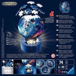 Vente flash 😀 Ravensburger Puzzle 3D Ball 72 P Illuminé - Les Astronautes 😍 -Ravensburger Soldes Boutique 4005556112647 3