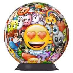 Acheter 😍 Ravensburger Puzzle 3D rond 72 pièces - emoji 🤩 -Ravensburger Soldes Boutique 4005556121984 3