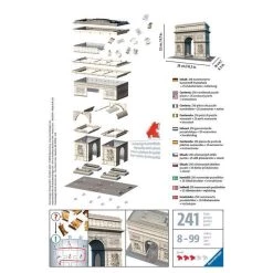 Tout neuf 🎉 Ravensburger Puzzle 3D Arc De Triomphe 🥰 -Ravensburger Soldes Boutique 4005556125142 4