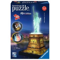 Bon marché 🥰 Ravensburger Puzzle 3D Statue De La Liberté Illuminée 🔔