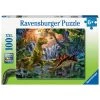 Vente flash ✨ Ravensburger Puzzle 100 P Xxl - L'oasis Des Dinosaures 😉 -Ravensburger Soldes Boutique 4005556128884 1
