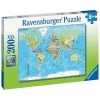 De gros 🌟 Ravensburger Puzzle 200 P Xxl - Carte Du Monde 🧨