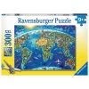 Offres 👍 Ravensburger Puzzle 300 P Xxl - Carte Des Monuments Du Monde 👏 -Ravensburger Soldes Boutique 4005556132270 1