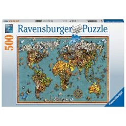 Promo ✨ Ravensburger Puzzle 500 P - Mappemonde De Papillons 🎁 -Ravensburger Soldes Boutique 4005556150434 2