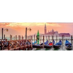 Meilleure vente 🔥 Ravensburger Puzzle 1000 P - Gondoles À Venise (Panorama) ❤️ -Ravensburger Soldes Boutique 4005556150823 3