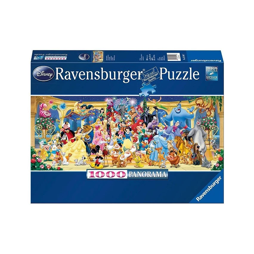 Offres 🎉 Ravensburger Puzzle 1000 P - Photo De Groupe Disney (Panorama) - Disney Classics 🎉 3 Offres 🎉 Ravensburger Puzzle 1000 P - Photo De Groupe Disney (Panorama) - Disney Classics 🎉