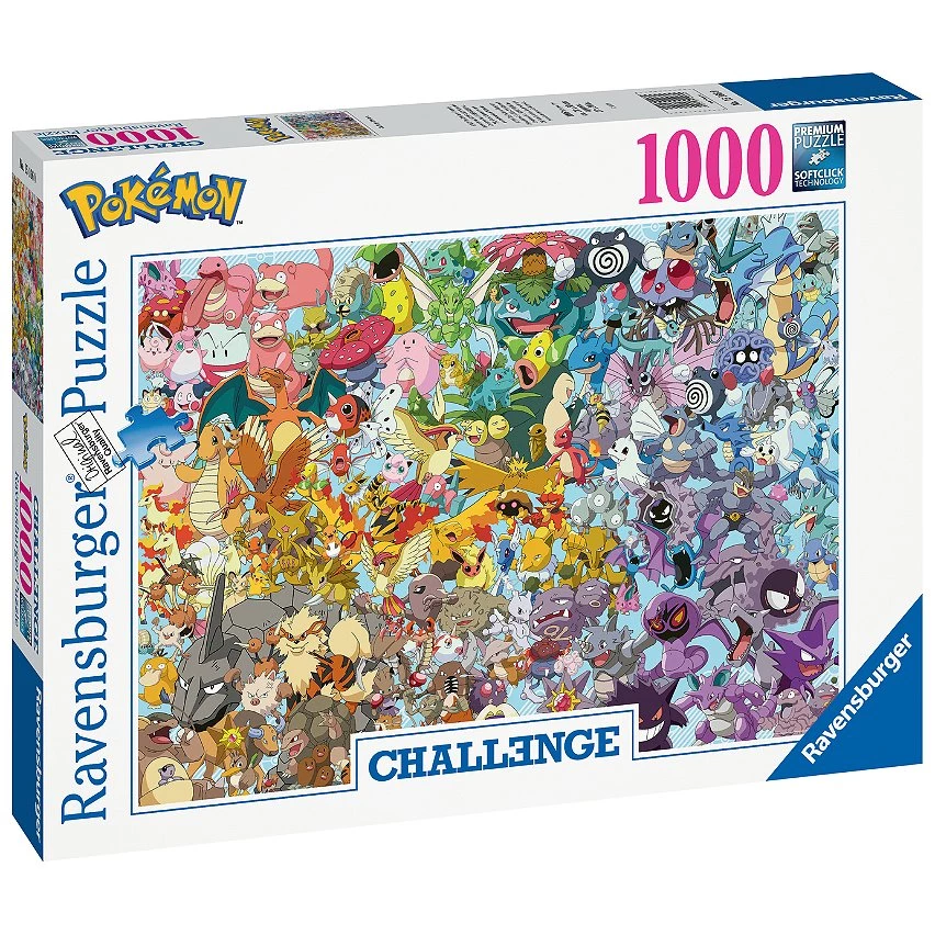 Vente flash 😍 Ravensburger Puzzle 1000 P - Pokémon (Challenge Puzzle) - Pokemon 👍 3 Vente flash 😍 Ravensburger Puzzle 1000 P - Pokémon (Challenge Puzzle) - Pokemon 👍