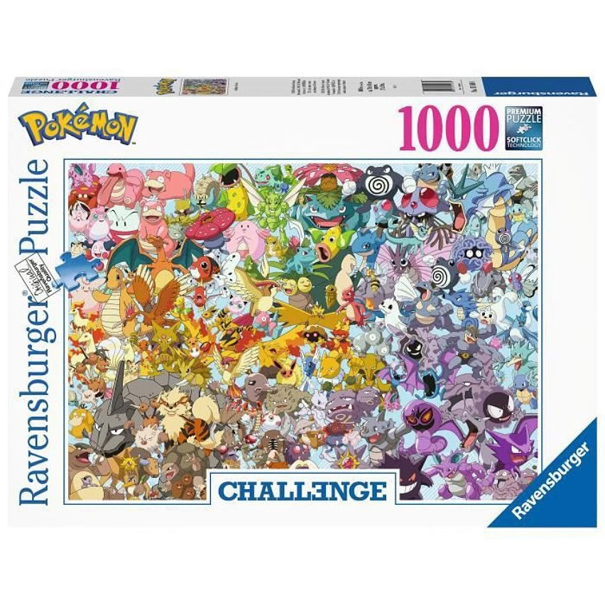 Vente flash 😍 Ravensburger Puzzle 1000 P - Pokémon (Challenge Puzzle) - Pokemon 👍 4 Vente flash 😍 Ravensburger Puzzle 1000 P - Pokémon (Challenge Puzzle) - Pokemon 👍 – Image 2