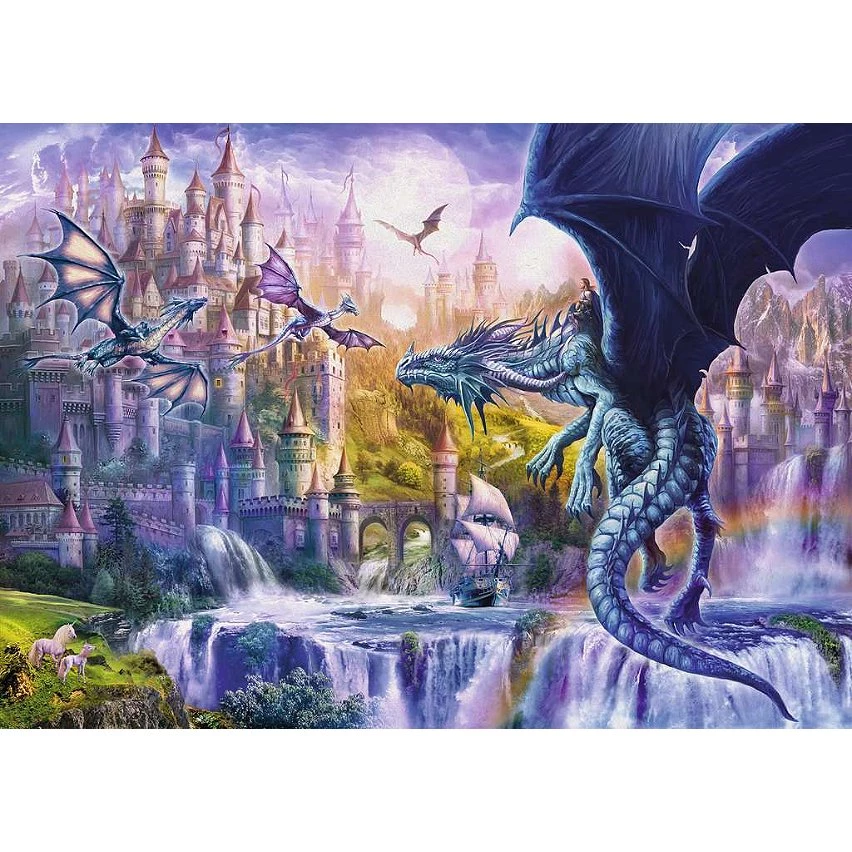 Sortie ✔️ Ravensburger - Puzzle Adulte - Puzzle 1000 p - Le château des dragons - 15252 💯 4 Sortie ✔️ Ravensburger - Puzzle Adulte - Puzzle 1000 p - Le château des dragons - 15252 💯 – Image 2