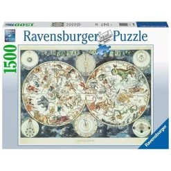 Nouveau ❤️ Ravensburger Puzzle 1500 P - Mappemonde Des Animaux Fantastiques ❤️ -Ravensburger Soldes Boutique 4005556160037 3