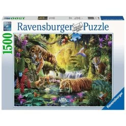 Meilleur prix 💯 Ravensburger Puzzle 1500 P - Tigres Au Plan D'eau 😀