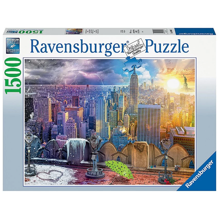 Meilleure vente ❤️ Ravensburger Puzzle 1500 P - Les Saisons À New York ❤️ 4 Meilleure vente ❤️ Ravensburger Puzzle 1500 P - Les Saisons À New York ❤️ – Image 2