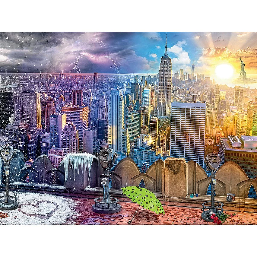 Meilleure vente ❤️ Ravensburger Puzzle 1500 P - Les Saisons À New York ❤️ 5 Meilleure vente ❤️ Ravensburger Puzzle 1500 P - Les Saisons À New York ❤️ – Image 3