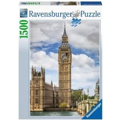 Acheter 🌟 Ravensburger Puzzle 1500 p - Drôle de chat sur Big Ben 👏 -Ravensburger Soldes Boutique 4005556160099 3