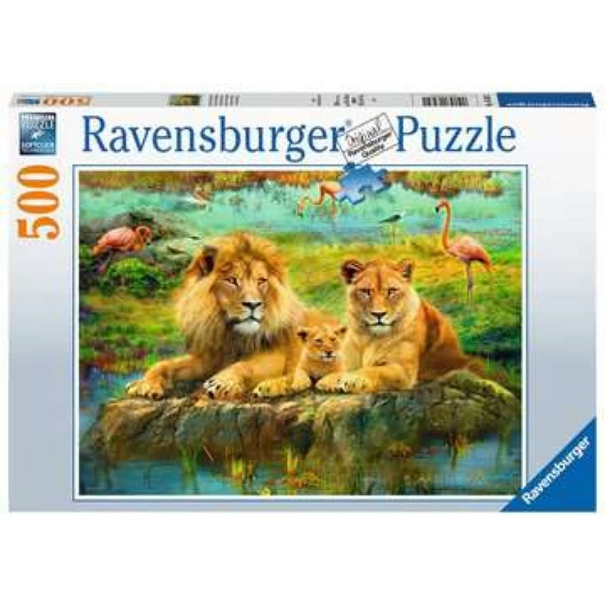 Grosses soldes 👏 Ravensburger Puzzle 500 p - Lions dans la savanne 🛒 3 Grosses soldes 👏 Ravensburger Puzzle 500 p - Lions dans la savanne 🛒