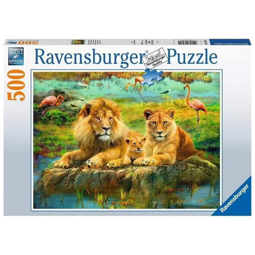 Grosses soldes 👏 Ravensburger Puzzle 500 p - Lions dans la savanne 🛒 5 Grosses soldes 👏 Ravensburger Puzzle 500 p - Lions dans la savanne 🛒 – Image 3