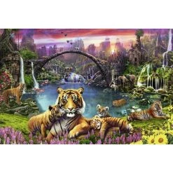 Coupon ❤️ Ravensburger Puzzle 3000 pieces - Tigres au lagon 🔔 -Ravensburger Soldes Boutique 4005556167197 2