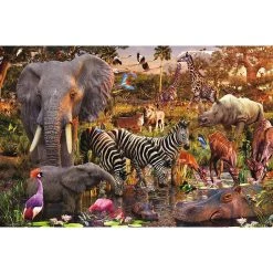 Meilleur prix 🌟 Ravensburger Puzzle 3000 pièces - Animaux du continent africain 🎁 -Ravensburger Soldes Boutique 4005556170371 2