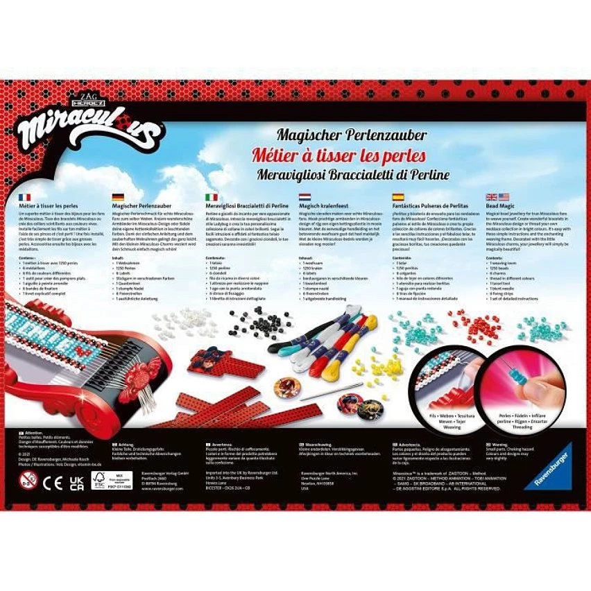 Promo 🔔 Ravensburger Métier À Tisser Miraculous - Lady Bug 🔔 6 Promo 🔔 Ravensburger Métier À Tisser Miraculous - Lady Bug 🔔 – Image 4